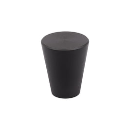 Buton mobilier Tulip Conic – negru mat, conic, rotund (aluminiu)
