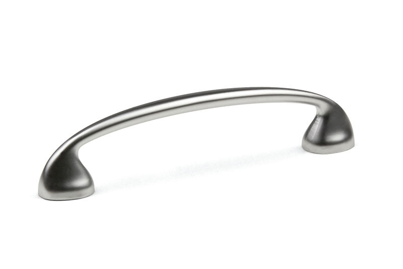 Mâner pentru mobilier Tulip Uroso – crom satinat (mat), zamac, interax 96 mm (cu șuruburi)