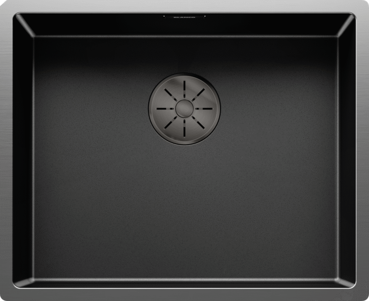 Chiuvetă bucătărie inox Blanco CLARON 500-U Dark Steel 540 × 440 mm