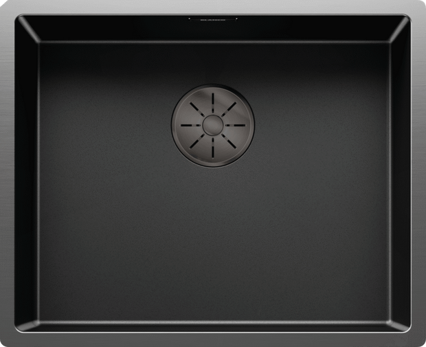 Chiuvetă bucătărie inox Blanco CLARON 500-U Dark Steel 540 × 440 mm