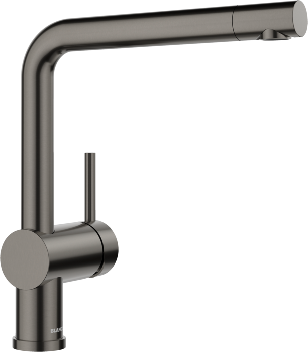 Baterie bucătărie Blanco LINUS – satin dark steel HD