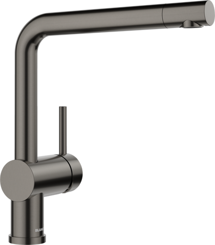 Baterie bucătărie Blanco LINUS – satin dark steel HD