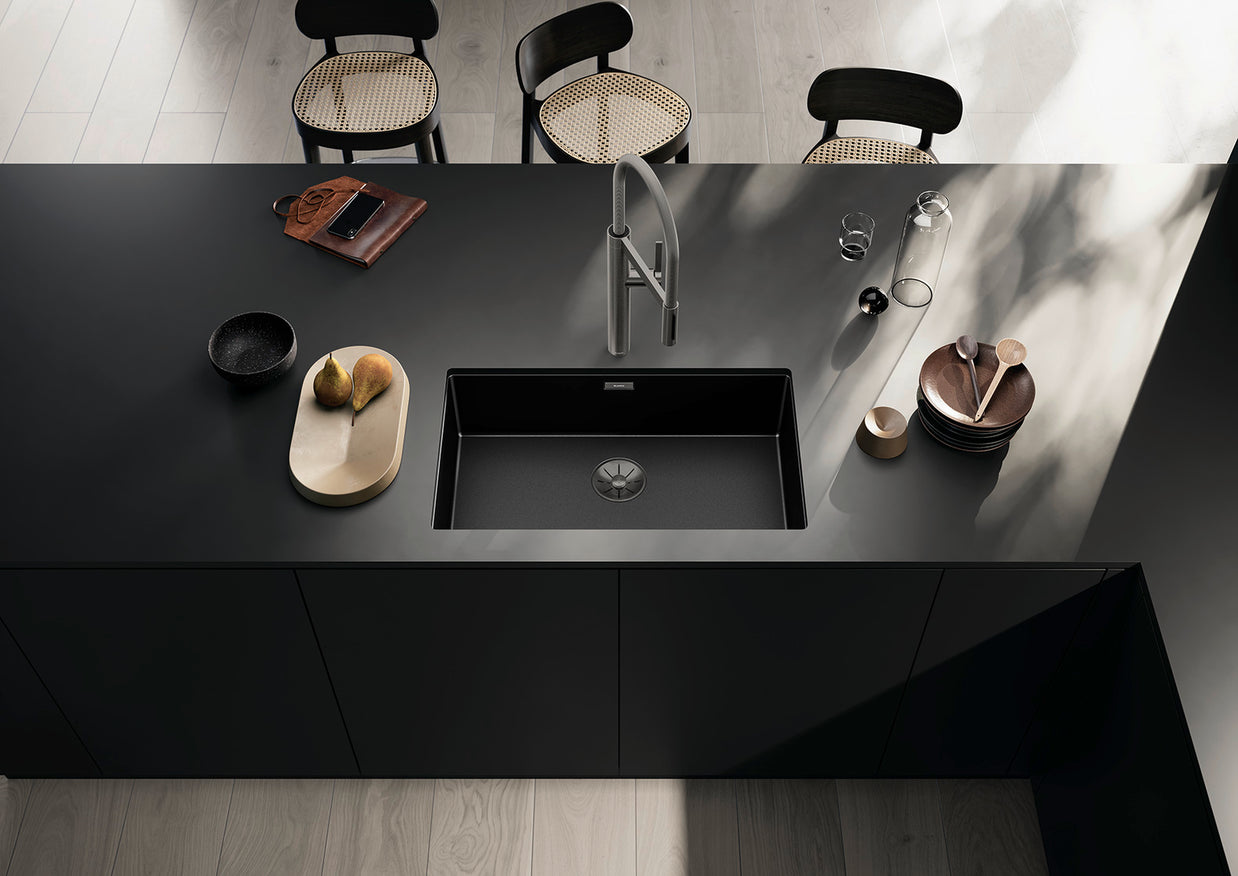 Chiuvetă bucătărie inox Blanco CLARON 700-U Dark Steel 740 × 440 mm