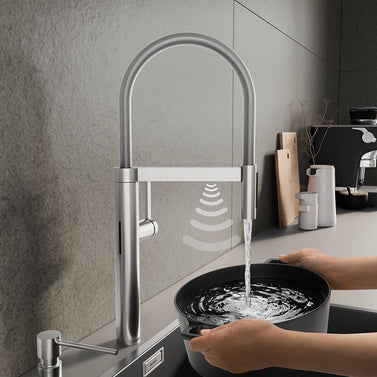 Baterie bucătărie Blanco CULINA-S II Sensor – PVD steel HD