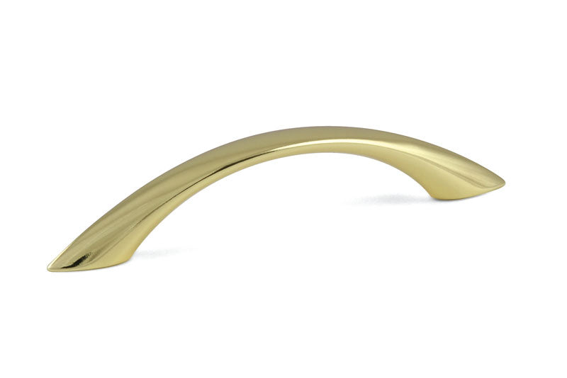 Mâner pentru mobilier Tulip Piombina – auriu lucios (polished), zamac, interax 96 mm
