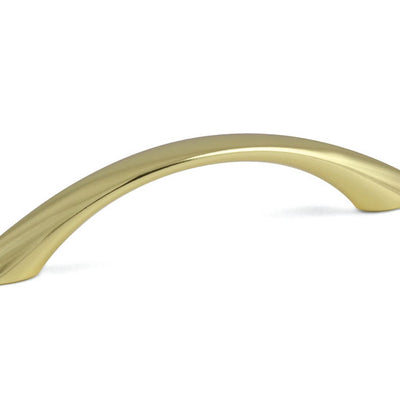 Mâner pentru mobilier Tulip Piombina – auriu lucios (polished), zamac, interax 96 mm