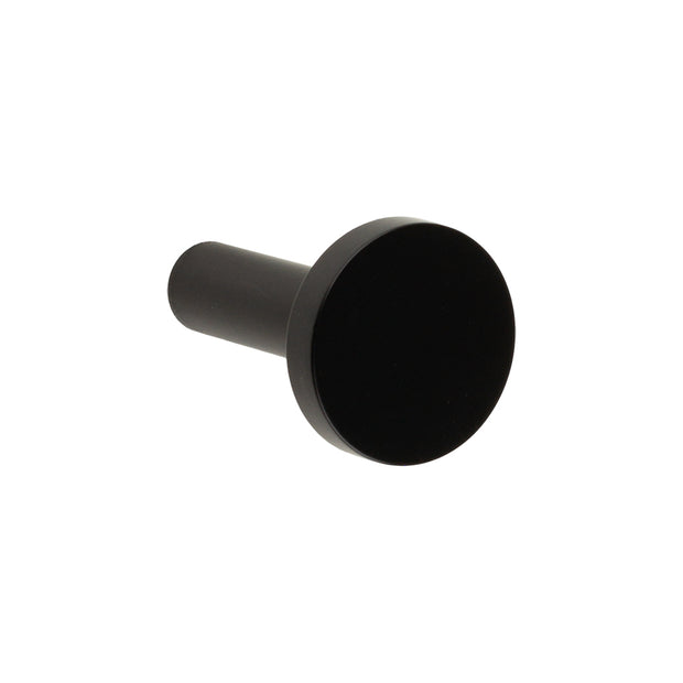 Agățătoare pentru cuier Tulip Element – negru periat, oțel inoxidabil, 1 agățătoare, montaj frontal (cap Ø25 mm)