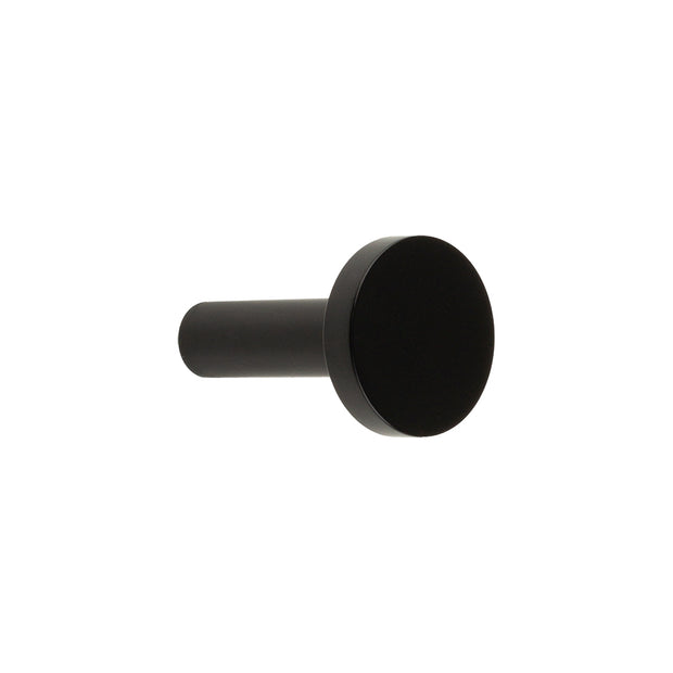 Agățătoare pentru cuier Tulip Element – negru periat, oțel inoxidabil, 1 agățătoare, montaj frontal (cap Ø25 mm)