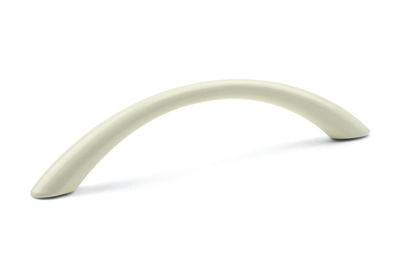 Mâner pentru mobilier Tulip Anita – alb lucios, zamac, interax 96 mm