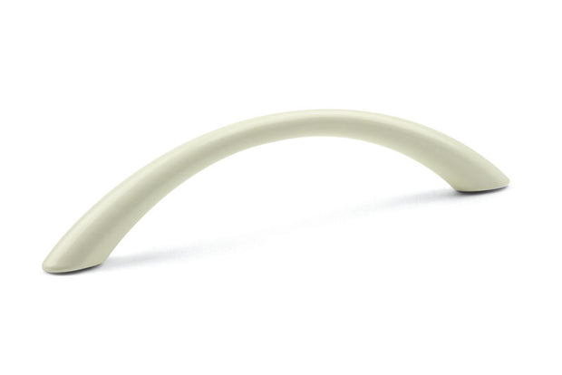 Mâner pentru mobilier Tulip Anita – alb lucios, zamac, interax 96 mm