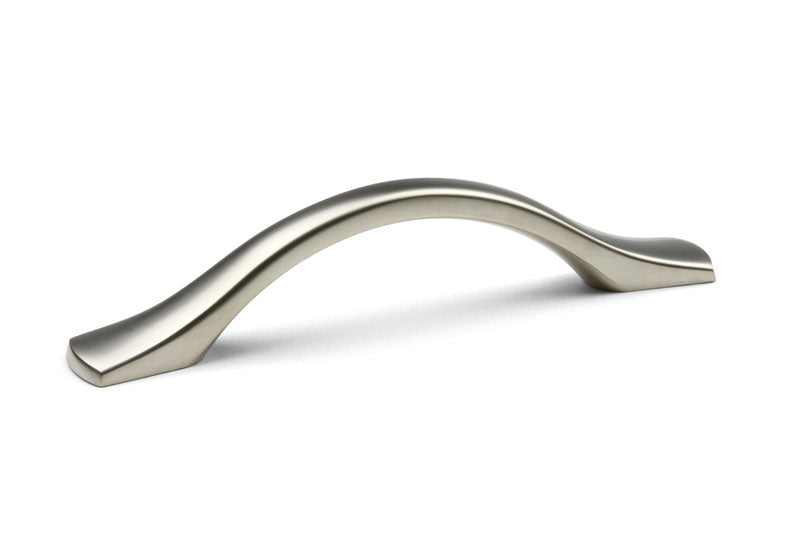 Mâner pentru mobilier Tulip Palin – nichel satinat (mat), zamac, interax 96 mm