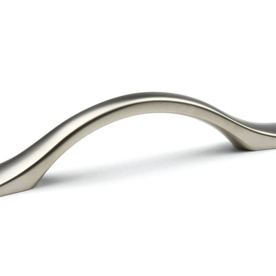 Mâner pentru mobilier Tulip Palin – nichel satinat (mat), zamac, interax 96 mm