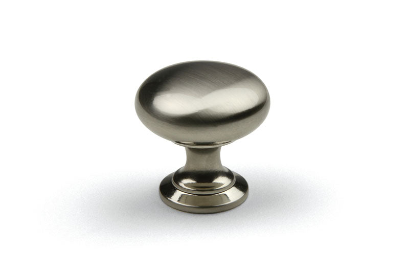 Buton mobilier Jota – nichel periat, rotund, 28×28 mm, cu șurub