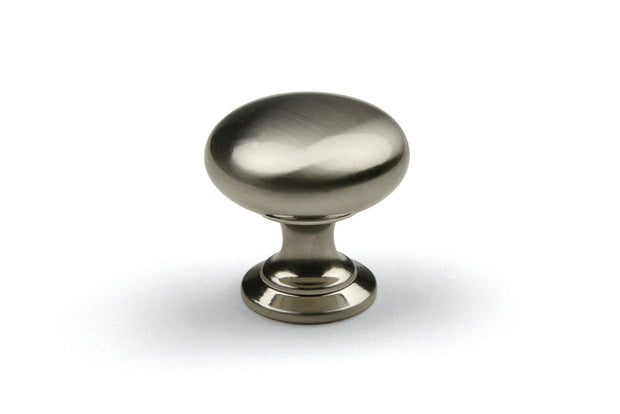 Buton mobilier Jota – nichel periat, rotund, 28×28 mm, cu șurub