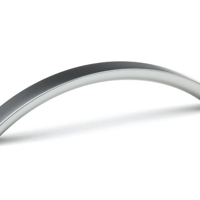 Mâner pentru mobilier Tulip Geneda – crom satinat (mat), interax 96 mm