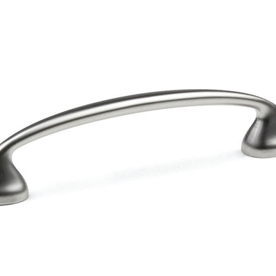 Mâner pentru mobilier Tulip Uroso – crom satinat (mat), zamac, interax 128 mm