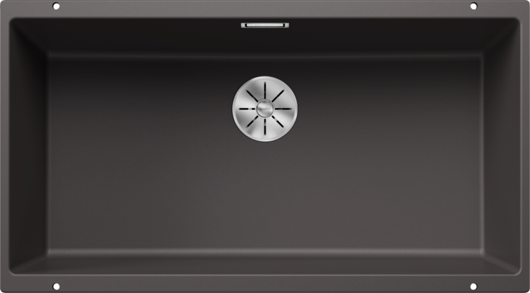 Chiuvetă bucătărie Silgranit Blanco SUBLINE 800-U gri piatră 830×460 mm