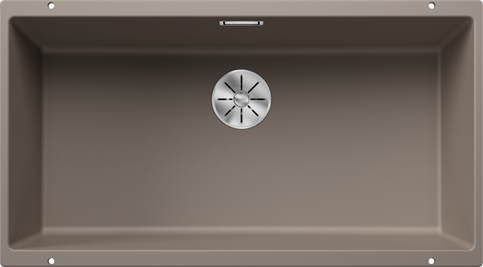 Chiuvetă bucătărie Silgranit Blanco SUBLINE 800-U trufe 830×460 mm