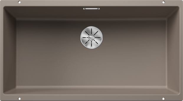 Chiuvetă bucătărie Silgranit Blanco SUBLINE 800-U trufe 830×460 mm