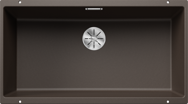 Chiuvetă bucătărie Silgranit Blanco SUBLINE 800-U cafea 830×460 mm