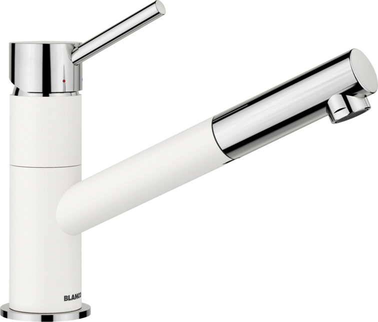 Baterie bucătărie Blanco KANO-S Silgranit-look - alb/crom HD