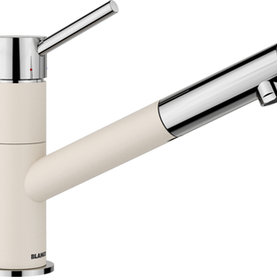 Baterie bucătărie Blanco KANO-S Silgranit-look - alb antic/crom HD