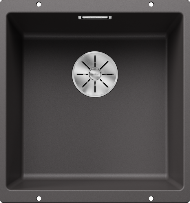 Chiuvetă bucătărie Silgranit Blanco SUBLINE 400-U gri piatră 430×460 mm