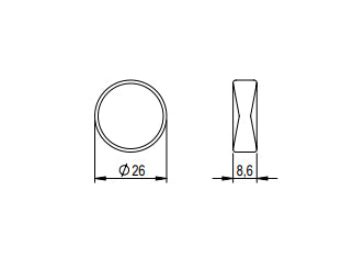 Buton pentru mobilă Tulip Blink – negru mat, zamac (rotund)
