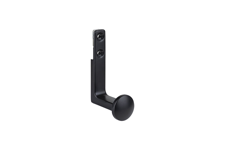 Agățătoare pentru cuier Tulip Gant XL – negru mat, 1 agățătoare, zamac, montaj frontal (cu șuruburi incluse)