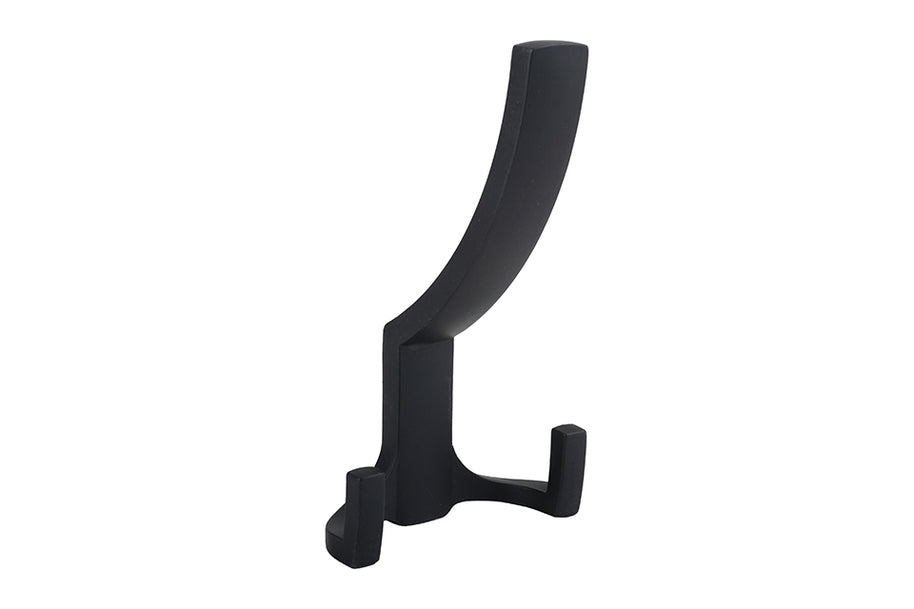 Agățătoare pentru cuier Tulip Cid XL – negru mat, 3 cârlige, zamac, montaj frontal