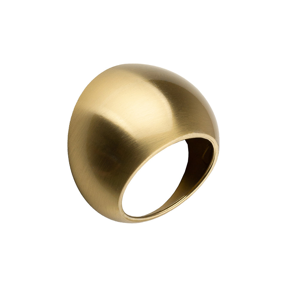 Buton pentru mobilă Tulip Kink 32 – auriu închis periat, zamac (design tip „inel”)