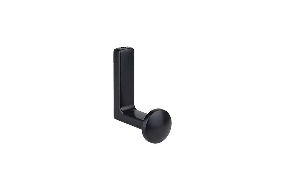 Agățătoare pentru cuier Tulip Gant – negru mat, 1 agățătoare, zamac, montaj frontal (cu șuruburi incluse)