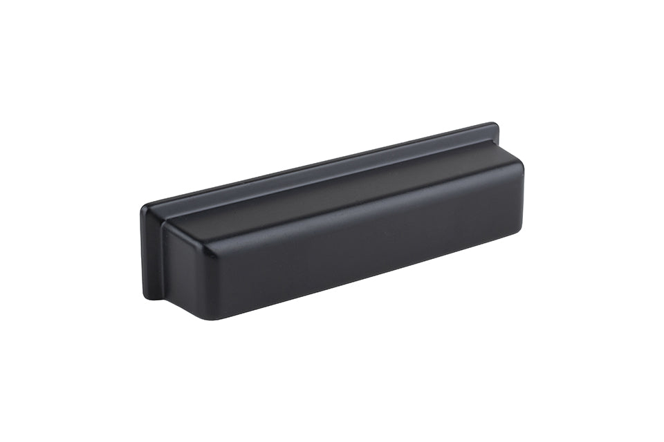 Mâner pentru mobilier Tulip Bold – negru mat, zamac, interax 96 mm