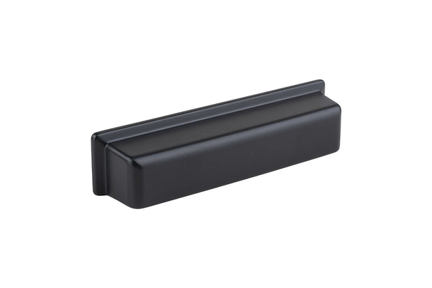 Mâner pentru mobilier Tulip Bold – negru mat, zamac, interax 96 mm