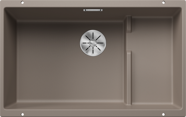 Chiuvetă bucătărie Silgranit Blanco SUBLINE 700-U Level trufe 730×460 mm