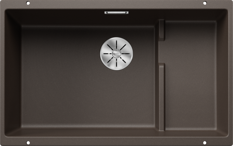 Chiuvetă bucătărie Silgranit Blanco SUBLINE 700-U Level cafea 730×460 mm