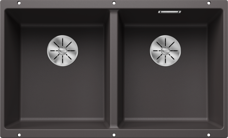 Chiuvetă bucătărie Silgranit Blanco SUBLINE 350/350-U gri piatră 755×460 mm