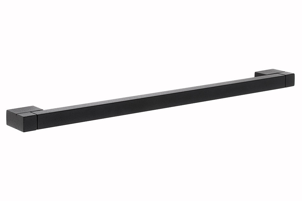 Mâner pentru mobilier Tulip Resina – negru mat, zamac, interax 128 mm