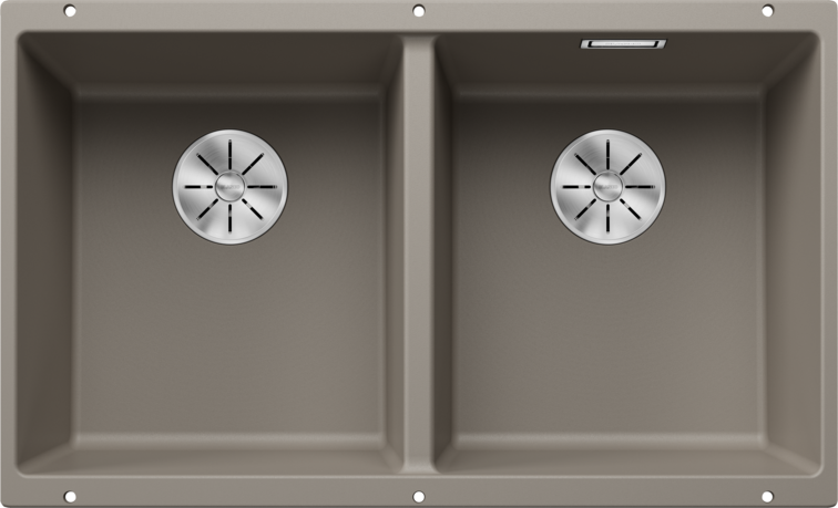 Chiuvetă bucătărie Silgranit Blanco SUBLINE 350/350-U trufe 755×460 mm