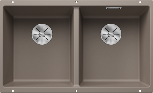 Chiuvetă bucătărie Silgranit Blanco SUBLINE 350/350-U cafea 755×460 mm