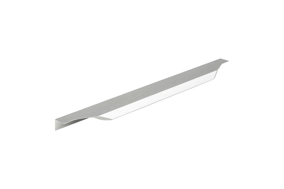 Mâner tip profil Tulip Lori – imitație inox, finisaj periat, aluminiu, interax 480 mm