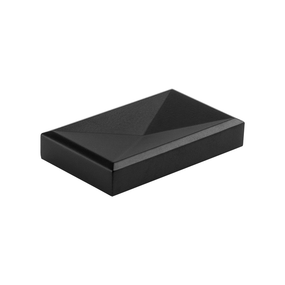 Buton pentru mobilă Tulip Envel 32 – negru mat, zamac (rectangular)