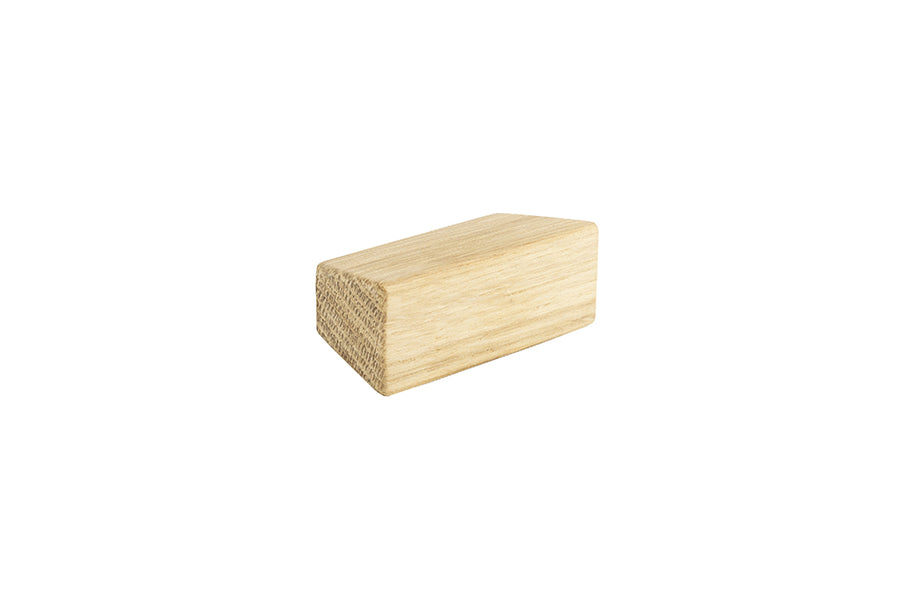 Buton pentru mobilă Tulip Xin – stejar natur (raw), lemn/metal