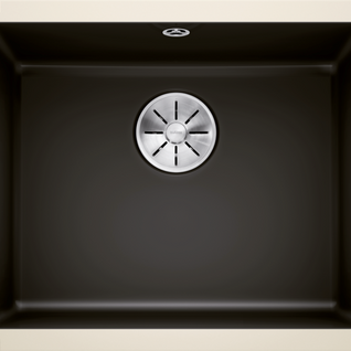 Chiuvetă bucătărie ceramică Blanco SUBLINE 500-U negru 543×456 mm