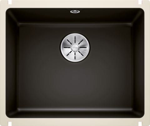 Chiuvetă bucătărie ceramică Blanco SUBLINE 500-U negru 543×456 mm