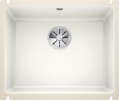 Chiuvetă bucătărie ceramică Blanco SUBLINE 500-U alb lucios 543×456 mm