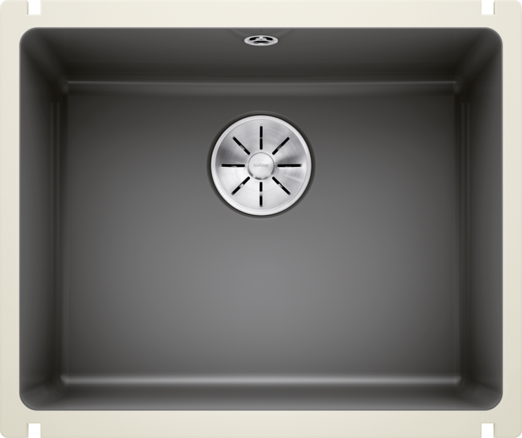 Chiuvetă bucătărie ceramică Blanco SUBLINE 500-U bazalt 543×456 mm
