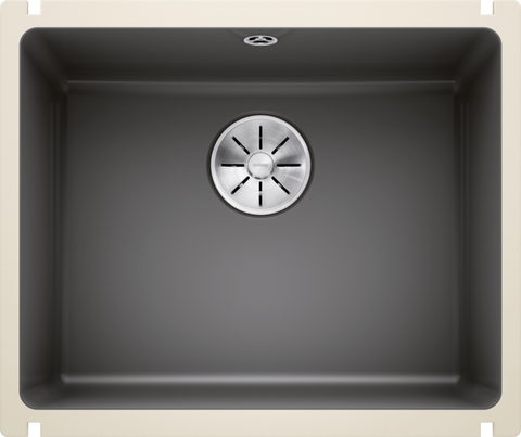 Chiuvetă bucătărie ceramică Blanco SUBLINE 500-U bazalt 543×456 mm