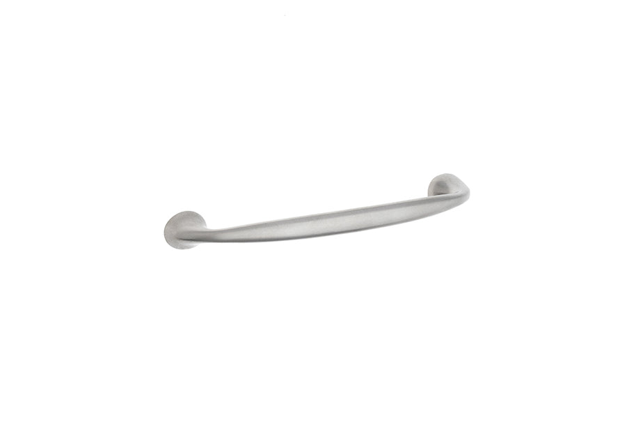 Mâner pentru mobilier Tulip Uroso – nichel mat, zamac, interax 128 mm (cu șuruburi)