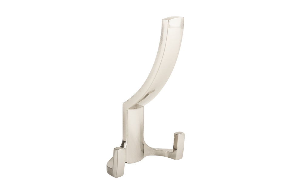 Agățătoare pentru cuier Tulip Cid XL – nichel periat, 3 cârlige, zamac, montaj frontal